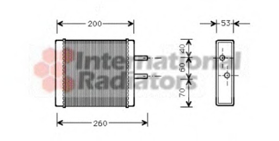 83006009 Van Wezel Радиатор отопителя KIA SPORTAGE 2 ALL 99- (Van Wezel)
