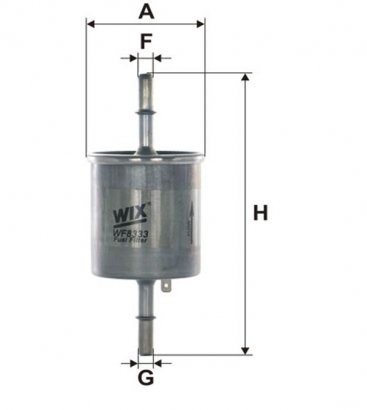 WF8333 WIX-FILTRON Фільтр топл. AVEO WF8333/PP905/3 (пр-во WIX-Filtron)