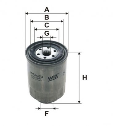 WF8063 WIX-FILTRON Фільтр топл. NISSAN WF8063/PP857 (пр-во WIX-Filtron)