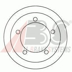 2405-S ABS Гальмівний барабан задн. Transit 94-02