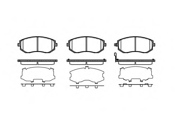 0951.11 Remsa Колодка гальм. диск. SUBARU LEGACY IV передн. (вир-во REMSA)