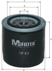 TF63 MFILTER Фильтр масляный CITROEN AX, BX, C15 (пр-во M-filter)