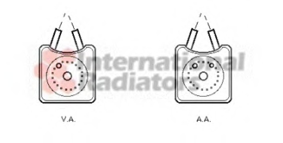 58003147 Van Wezel Радиатор масляный VARIOUS AUDI/FORD/SEAT (Van Wezel)