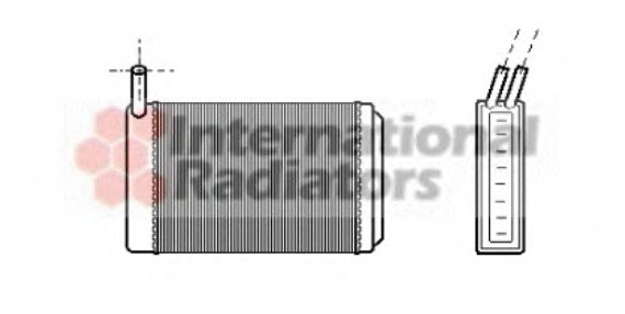 58006061 Van Wezel Радиатор отопителя AUDI/VW/PORSCHE MT/AT (Van Wezel)