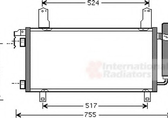 27005157 Van Wezel Конденсор кондиционера MAZDA 6 ALL 02-08 (Van Wezel)