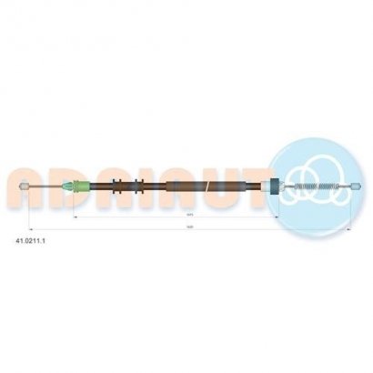 41.0211.1 ADRIAUTO Трос ручного тормоза RENAULT KANGOO (пр-во Adriauto)
