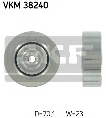 VKM 38240 SKF Паразитний / провідний ролик, полікліновий ремінь SKF