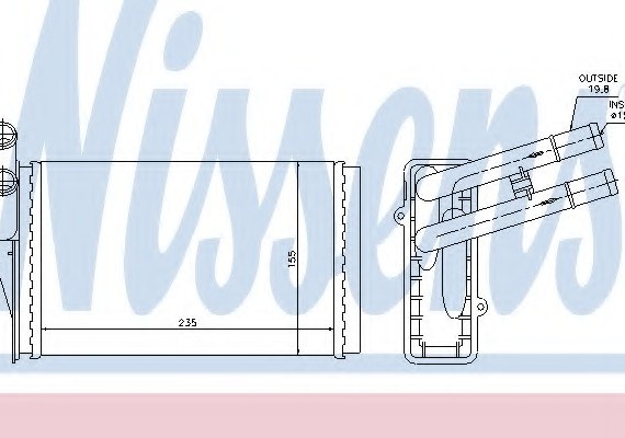 70221 NISSENS (Дания) Піч AI 80/90(86-)1.4(+)[OE 893.819.031 A] NISSENS