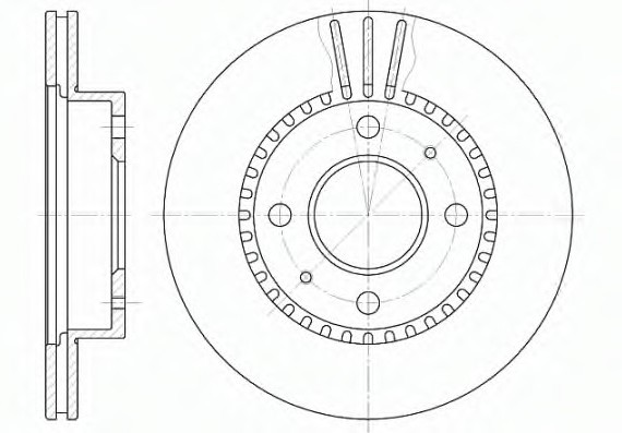 6423.10 Remsa Диск тормозной NISSAN, передн., вент. (пр-во REMSA)