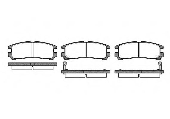 0291.02 Remsa Колодка торм. MITSUBISHI GALANT задн. (пр-во REMSA)