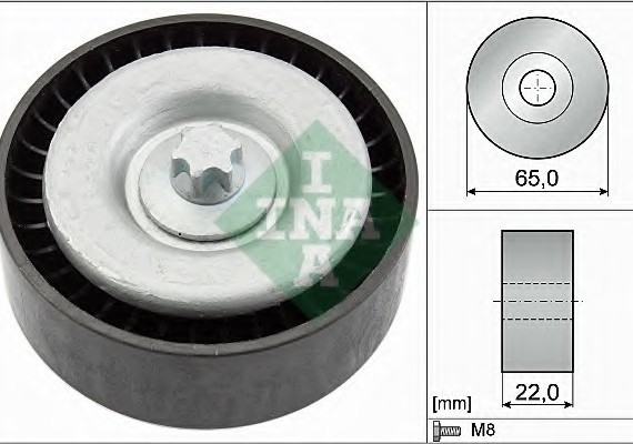 532 0667 10 INA (Germany) Паразитний / провідний ролик, полікліновий ремінь INA