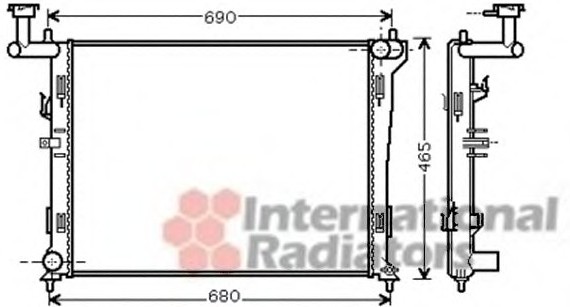 Фото радіатор охлодження (вир-во Van Wezel) 82002179 Van Wezel 82002179 Van Wezel Радіатор охлодження (вир-во Van Wezel)