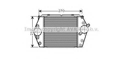 MZ 4188 AVA COOLING MZ-6 02-интеркулер 2.0 CiTD (±AC) [205*198*64] AVA