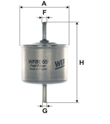 WF8069 WIX-FILTRON Фильтр топл. FORD WF8069/PP865 (пр-во WIX-Filtron)
