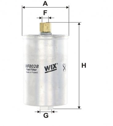 WF8028 WIX-FILTRON Фільтр топл. AUDI WF8028/PP826 (пр-во WIX-Filtron)