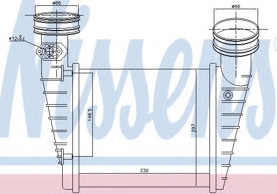 96731 NISSENS (Дания) Конденсатор кондиціонера SKODA, VW (пр-во Nissens)