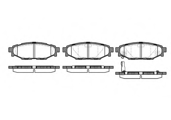 1136.01 Remsa Колодка торм. SUBARU LEGACY IV задн. (пр-во REMSA)