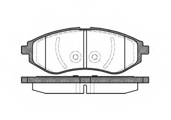 0986.00 Remsa Колодка гальм. CHEVROLET AVEO передн. (пр-во REMSA)