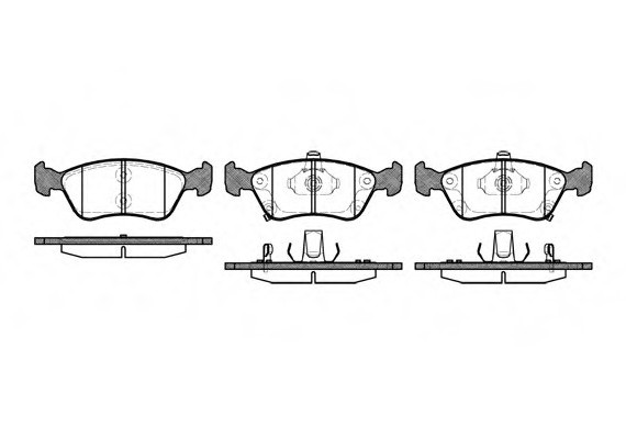 0676.02 Remsa Колодка торм. TOYOTA AVENSIS передн. (пр-во REMSA)