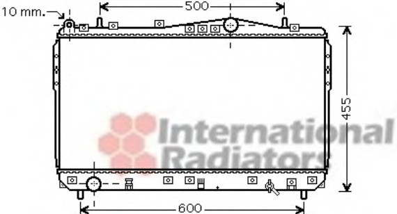 81002073 Van Wezel Радіатор NUBIRA/LACETTI MT 03- 1,6-1,8 (Van Wezel)