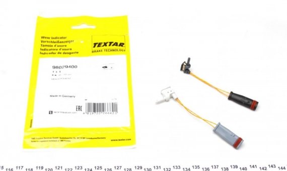 98029400 TEXTAR (Германия) Датчик износа тормозных колодок, к-т 2 шт. TEXTAR