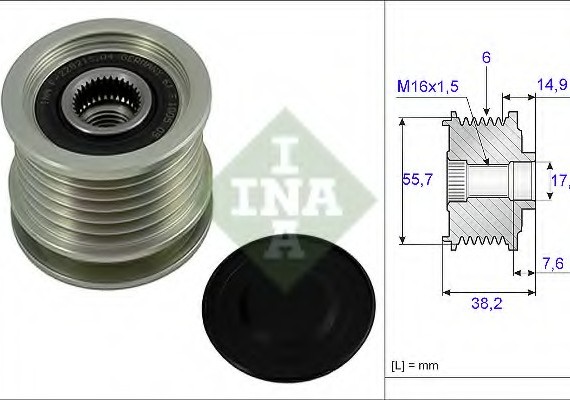 535 0013 10 INA (Germany) Механізм вільного ходу генератора MB (пр-во Ina)