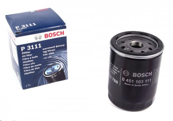 0 451 103 111 BOSCH Фильтр масляный FIAT DOBLO, PEUGEOT (пр-во Bosch)