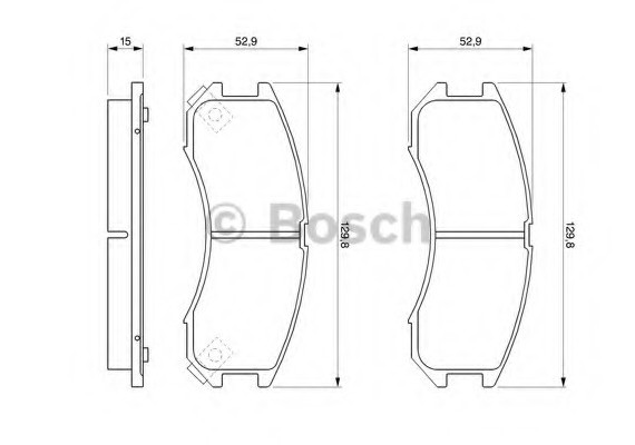 Комплект тормозных колодок, дисковый тормоз BOSCH 0 986 493 790