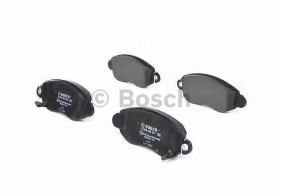 0 986 494 047 BOSCH Комплект гальмівних колодок, дискове гальмо BOSCH