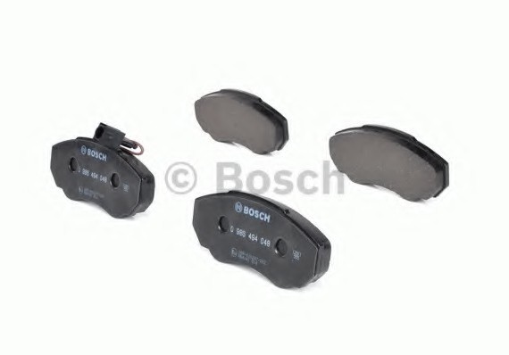 0 986 494 048 BOSCH Комплект тормозных колодок, дисковый тормоз BOSCH
