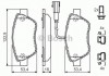 0 986 494 113 BOSCH Комплект гальмівних колодок, дискове гальмо BOSCH (фото 8)