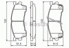 0 986 460 975 BOSCH Комплект гальмівних колодок, дискове гальмо BOSCH (фото 8)