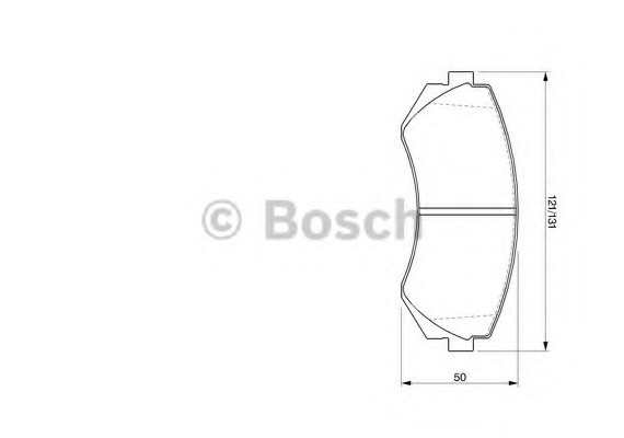 0 986 424 489 BOSCH Комплект гальмівних колодок, дискове гальмо BOSCH