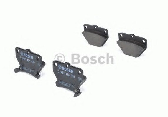 0 986 424 630 BOSCH Комплект тормозных колодок, дисковый тормоз BOSCH