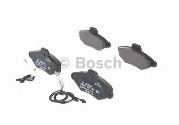 0 986 461 757 BOSCH Комплект тормозных колодок, дисковый тормоз BOSCH