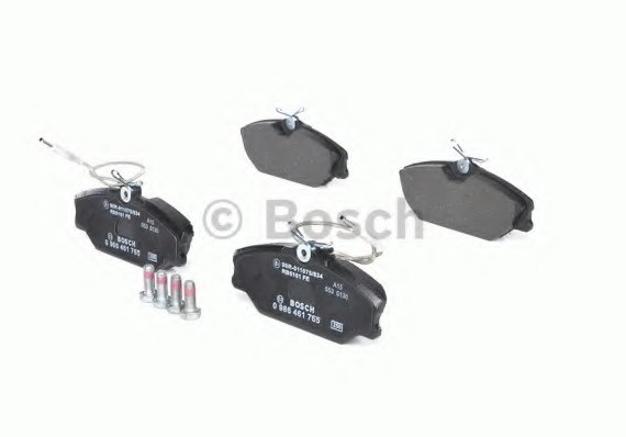 0 986 461 765 BOSCH Комплект тормозных колодок, дисковый тормоз BOSCH