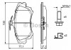 0 986 424 541 BOSCH Комплект тормозных колодок, дисковый тормоз BOSCH (фото 8)