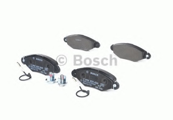 0 986 424 455 BOSCH Комплект гальмівних колодок, дискове гальмо BOSCH