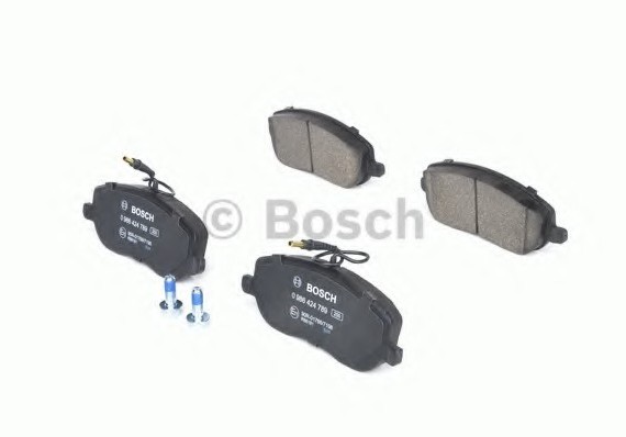 0 986 424 789 BOSCH Комплект гальмівних колодок, дискове гальмо BOSCH