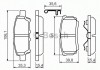 Комплект тормозных колодок, дисковый тормоз BOSCH 0 986 494 502