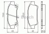 Комплект тормозных колодок, дисковый тормоз BOSCH 0 986 424 762