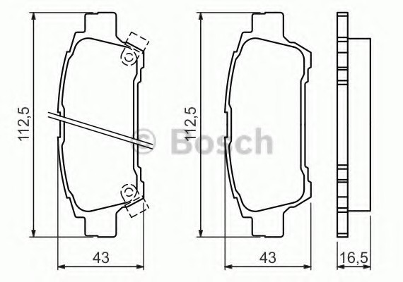 0 986 424 762 BOSCH Комплект тормозных колодок, дисковый тормоз BOSCH
