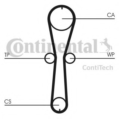 CT 915 K1 CONTINENTAL (Германия) Комплект ГРМ (ремінь+ролик))) CT 915 K1 CONTITECH