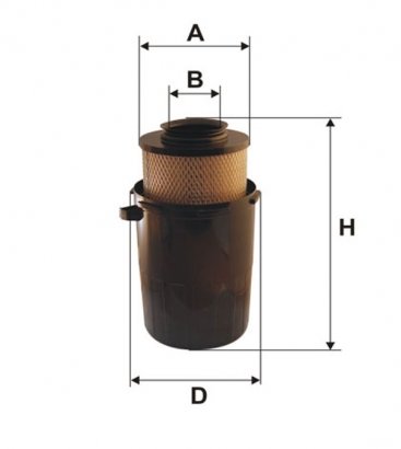 42162E WIX-FILTRON Фильтр воздушный 42162E/AK435 (пр-во WIX-Filtron)