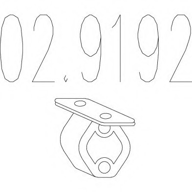 02.9192 MTS(Италия) Гумовий елемент кріплення вихлопної системи MTS