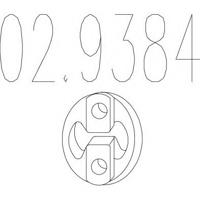 02.9384 MTS(Италия) Гумовий елемент кріплення вихлопної системи MTS