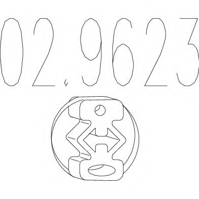 02.9623 MTS(Италия) Гумовий елемент кріплення вихлопної системи MTS