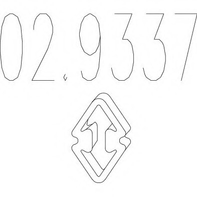 02.9337 MTS(Италия) Гумовий елемент кріплення вихлопної системи MTS