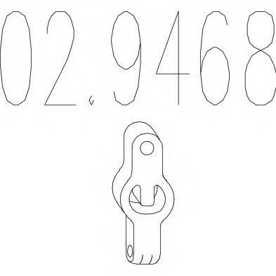 02.9468 MTS(Италия) Гумовий елемент кріплення Гумовий елемент кріплення вихлопної системи