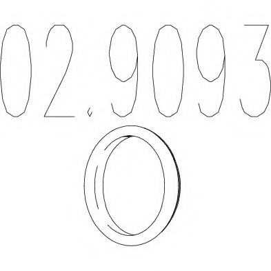 02.9093 MTS(Италия) Гумовий елемент кріплення вихлопної системи MTS